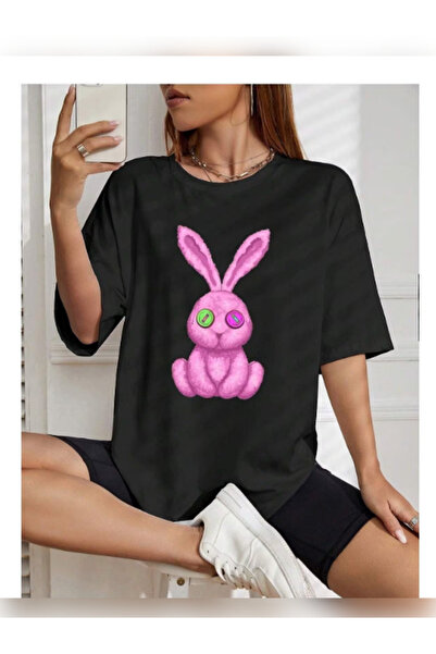 TİMİSİVA Μπλουζάκι Unisex oversized με τύπωμα με κοντό μανίκι και λαιμόκοψη, ...