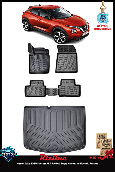 Rizline Nissan Juke 2020 Sonrası ALT Bagaj Havuzu&Havuzlu Paspas ve TON KOKU
