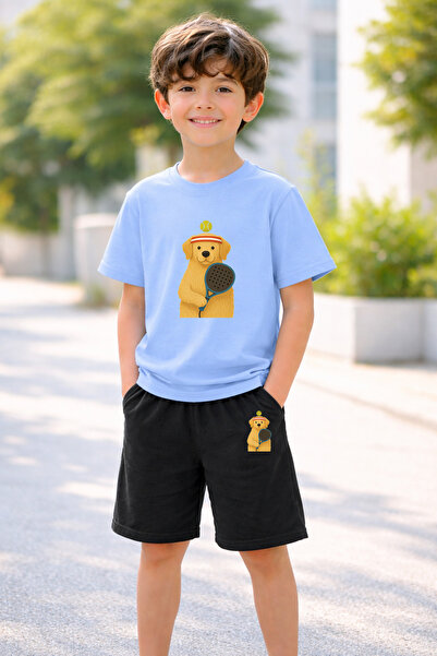 LORVEX Σετ μπλουζάκι και σορτς για αγόρια και κορίτσια, 100% βαμβάκι, καλοκαι...