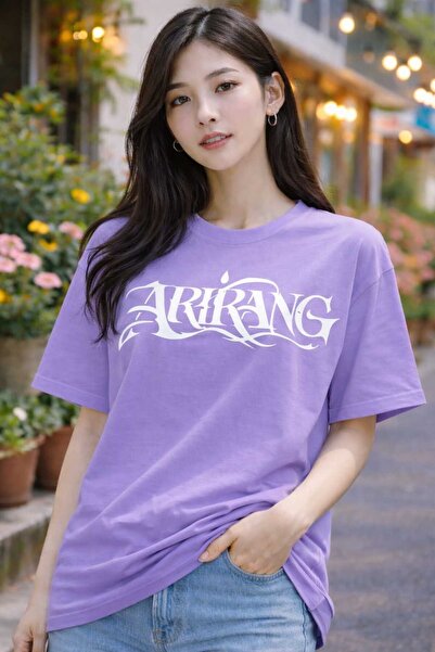 PAVRO Μπλουζάκι Oversize με στάμπα Arirang World Tour BTS