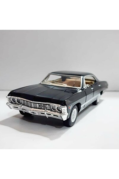 Kinsmart 1/36 ÖLÇEK MARKA LİSANSLI 1967 CHEVROLET İMPALA 12 CM SİYAH RENK YÜK...