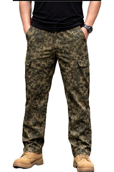 BeyzDenim Στρατιωτικό παντελόνι καμουφλάζ cargo από ύφασμα ripsstop αδιάβροχο...
