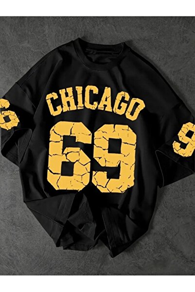 gencerco Ανδρικό μπλουζάκι Chicago 69 Graphic T-Shirt με άνετη εφαρμογή και σ...