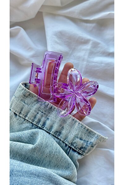 YOYYO Γυναικεία φουρκέτα 2 τεμαχίων, διαφανής φουρκέτα Lotus, μοντέλο με κλιπ...