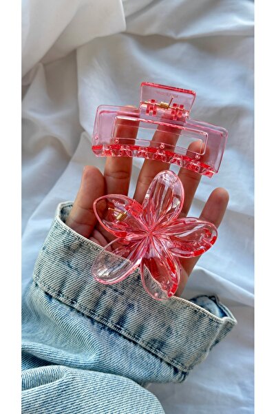 YOYYO Γυναικεία φουρκέτα 2 τεμαχίων, διαφανής φουρκέτα Lotus, μοντέλο με κλιπ...