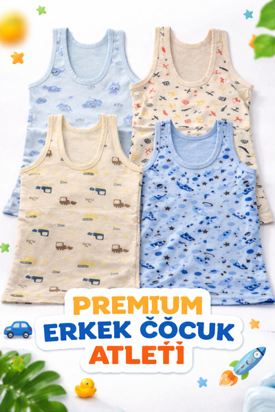 SÜSEN LİNGERİE 4 τεμάχια παιδικά εσώρουχα, αγορίστικα εσώρουχα, 100% βαμβακερ...