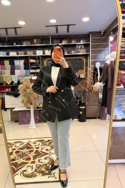 HUMEYRA Shawl Collar Jacket