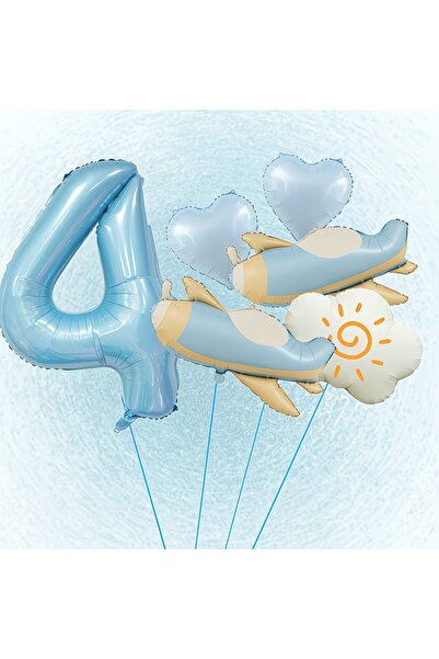 DÜVENCİ TİCARET Σετ για γιορτή γενεθλίων με θέμα το αεροπλάνο