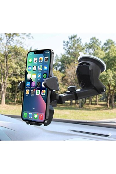 KTR TECH Araç Içi Uzayan Ayarlanabilir Cam Ve Torpido Için Vantuzlu Telefon T...