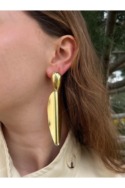 bag and shine Zyra Gold Premium Design Long Earrings