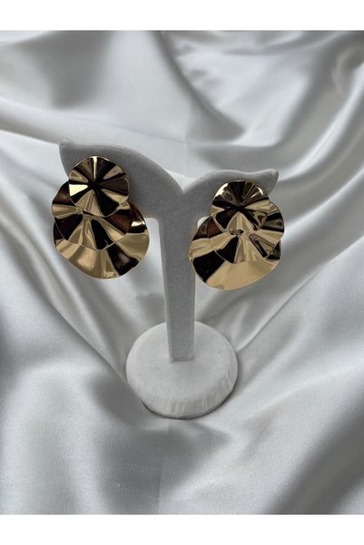 bag and shine Arven Dangle Gold Steel Earrings