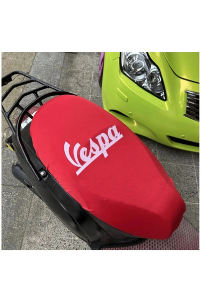 şimika tuning tuningmarketim Vespa Red Combed Cotton Motorcycle Seat Cover 1S...