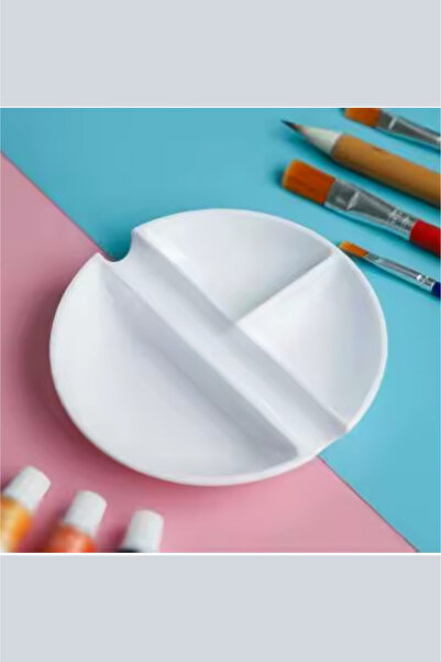 Vox Art PP Sert Plastik Boya Paleti 13cm