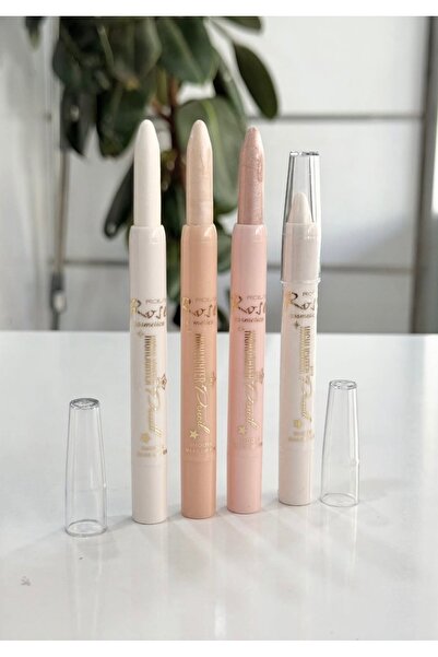 Serap Yılmaz Butik Rose Asansörlü Kalem Aydınlatıcı (Highlighter) 3 renk-1 set