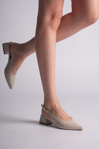 tayyarshoes Nayo ζαρωμένο λουστρίνι Γυναικεία παπούτσια μπαλαρίνας με τακούνι...