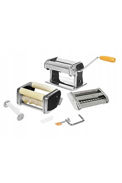 AisHa StoRe OnliNe Μηχανή ζυμαρικών 7 σε 1, από ανοξείδωτο ατσάλι, ασημί