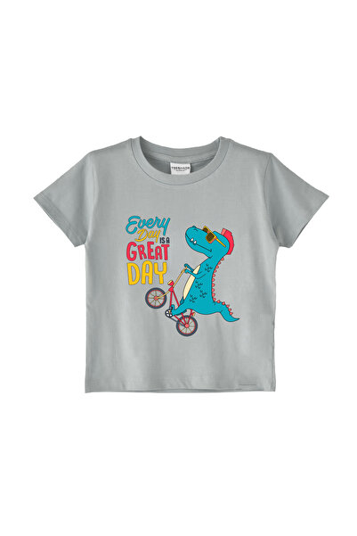 Yoo Street Every Day Is A Great Day T-Shirt for Unisex Kids – 100% Cotton Mul...