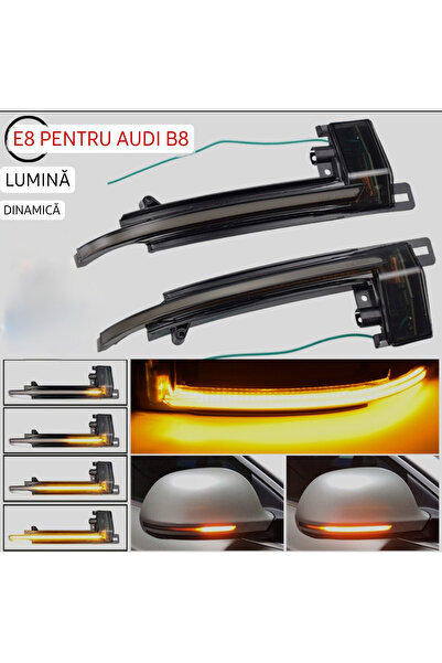 CerCip Semnalizatoare dinamice oglindă AUDI B8, A4 S4 2008-2009, A5 S5, A6 S6, A8 S8 2008-2010, Q3