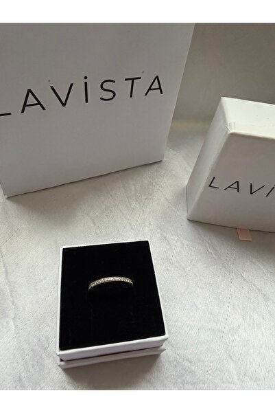 Lavista Silver Taşlı Kalpleri Gümüş Yüzük