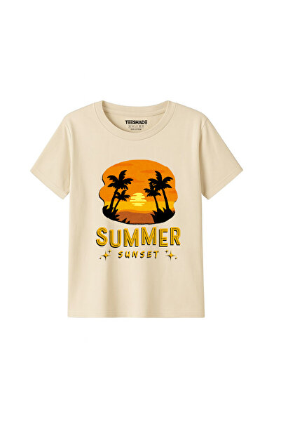 Yoo Street Sunset Sunset T-Shirt for Unisex Kids – 100% Cotton Multiple Color...