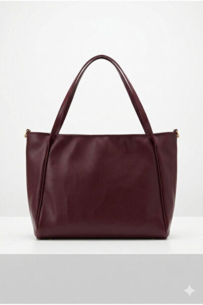 vattara Τσάντα ώμου με μεγάλο εσωτερικό όγκο, από μαλακό δέρμα, καθημερινή τσ...