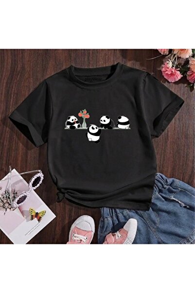 playwear Παιδικό unisex μπλουζάκι Climbing Panda με στάμπα, 100% βαμβακερό, μ...