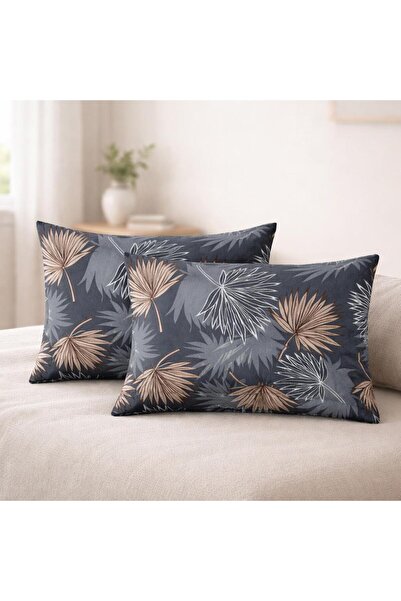 Arma Concept Σετ 2 μαξιλαροθήκες από μοντέρνο βαμβακερό ύφασμα με σχέδιο φύλλ...