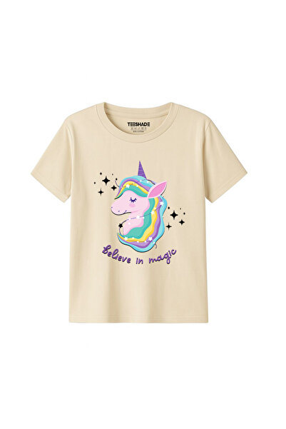 Yoo Street Believe In Magic Little Inicorn T-Shirt for Unisex Kids 100% Cotto...