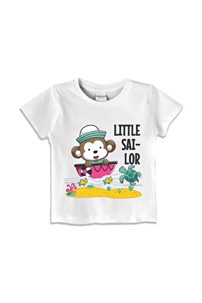 Yoo Street Cute Little Sailor T-Shirt for Unisex Kids – 100% Cotton Multiple ...