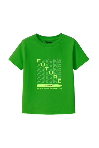 Yoo Street Future Is Today T-Shirt for Unisex Kids – 100% Cotton Multiple Col...