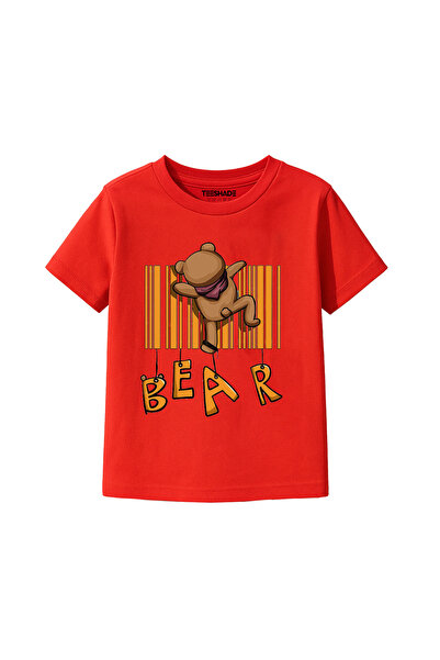 Yoo Street Bear T-Shirt for Unisex Kids – 100% Cotton Multiple Colors – Sizes...