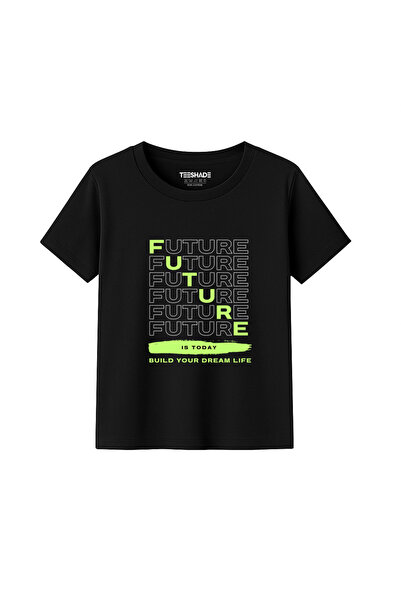 Yoo Street Future Is Today T-Shirt for Unisex Kids – 100% Cotton Multiple Col...
