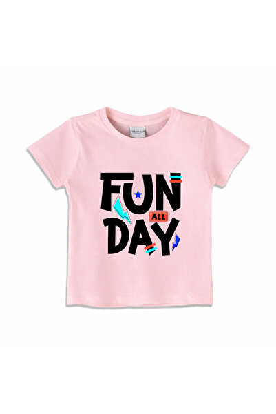 Yoo Street Fun Day T-Shirt for Unisex Kids – 100% Cotton Multiple Colors – Si...