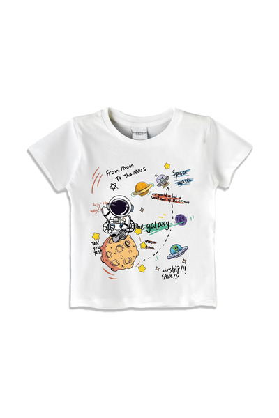 Yoo Street Galaxy Explorer Little Astronaut T-Shirt for Unisex Kids 100% Cott...