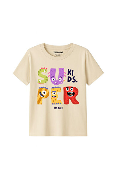 Yoo Street Cute Super Kids Dino T-Shirt for Unisex Kids – 100% Cotton Multipl...
