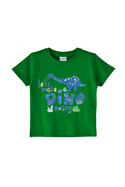 Yoo Street Lets Make A Dino Party Cute Dino T-Shirt for Unisex Kids 100% Cott...