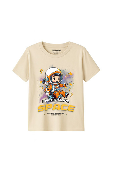 Yoo Street I Need More Space T-Shirt for Unisex Kids – 100% Cotton Multiple C...