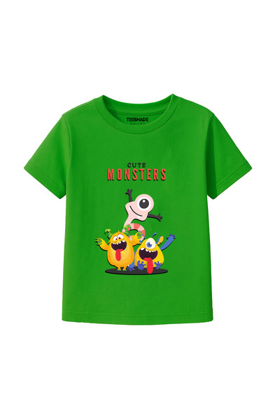 Yoo Street Cute Monster T-Shirt for Unisex Kids – 100% Cotton Multiple Colors...