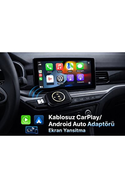 Doğan Tekno KABLOSUZ EKRAN YANSITMA CARPLAY ANDROİD AUTO ADAPTÖRÜ