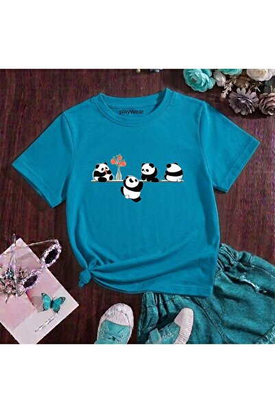 playwear Παιδικό unisex μπλουζάκι Climbing Panda με στάμπα, 100% βαμβακερό, μ...