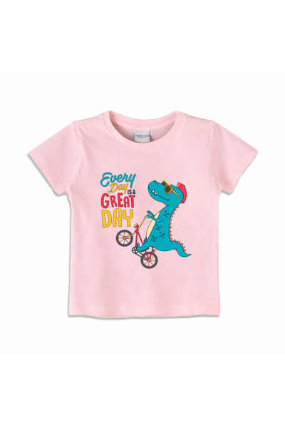 Yoo Street Every Day Is A Great Day T-Shirt for Unisex Kids – 100% Cotton Mul...