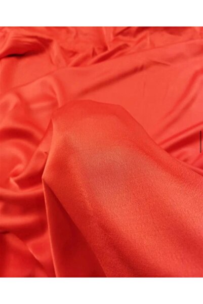 Kumaş Parça Σατέν βισκόζη σε κόκκινο χρώμα 140x310εκ.