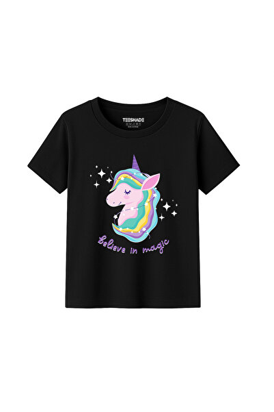 Yoo Street Believe In Magic Little Inicorn T-Shirt for Unisex Kids 100% Cotto...