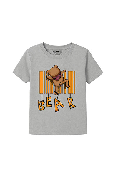 Yoo Street Bear T-Shirt for Unisex Kids – 100% Cotton Multiple Colors – Sizes...
