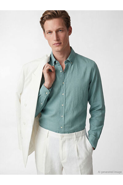 LC Waikiki Quality Parts from Çelebi Store Standard Fit Dobby Men's Shirt