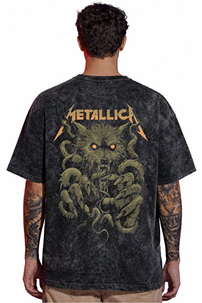 SEVBANO Tricou unisex oversize vintage, spălat, cu imprimeu pe spate, cu desi...