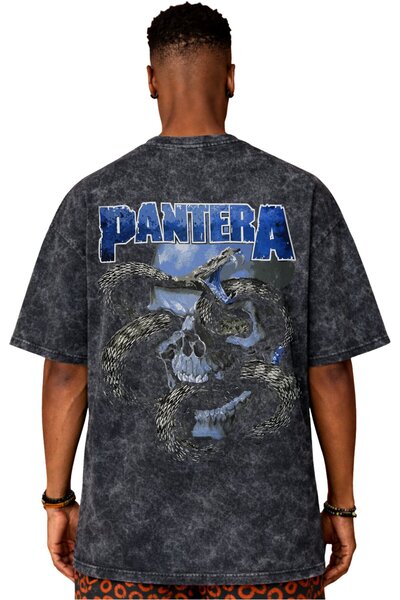 SEVBANO Dizajn Pantera rok metal muzičkog benda, unisex majica sa leđnim prin...