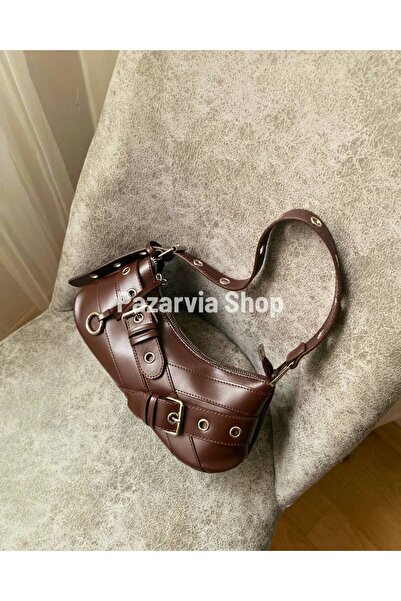 pazarviashop Kahverengi Kemerli Çanta