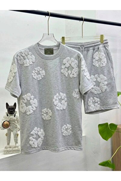 CLASSY.MODA Άνετο Unisex Σετ με Αστικό Σχέδιο Αντίθεσης – Καθημερινό Κομψό Συ...