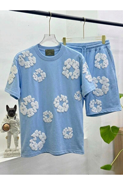 CLASSY.MODA Άνετο Unisex Σετ με Αστικό Σχέδιο Αντίθεσης – Καθημερινό Κομψό Συ...